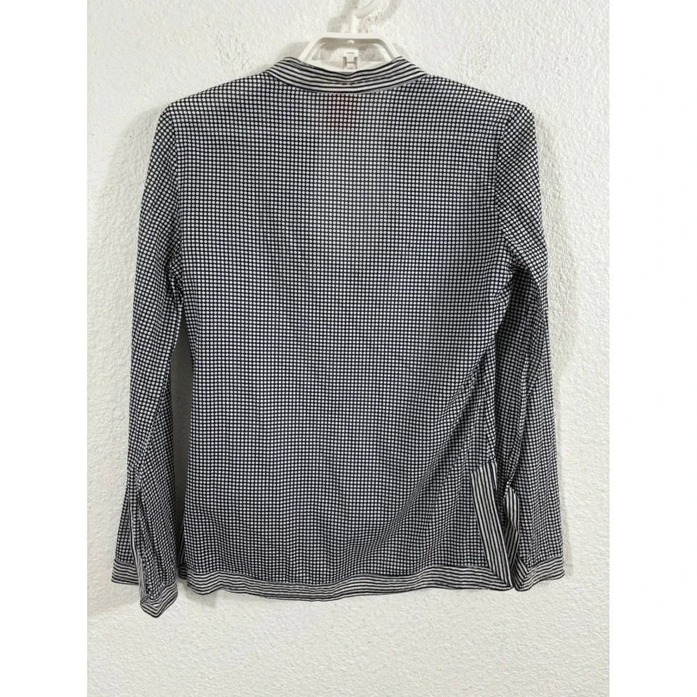Tory‎ Burch Stephanie Tunic Polka Dot Long Sleeve Top Blouse Size 4
